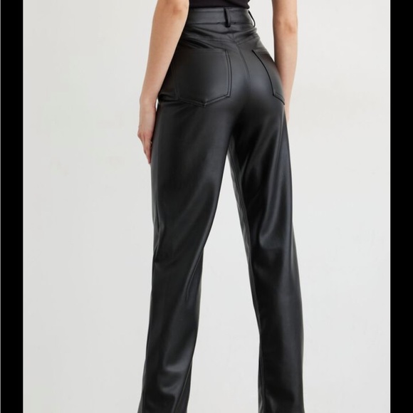 Dynamite Faux Leather Straight Pants - Picture 4 of 15